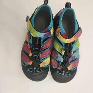 Keen Newport Water Hiking Outdoor Sandals in Rainbow Tie Dye